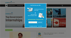 Desktop Screenshot of blog.internshala.com